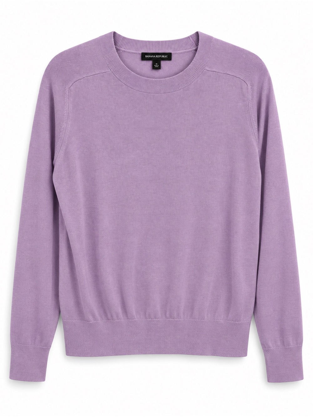 Banana Republic Silk & Yak Blend Crew Neck Sweater – Lilac/Lavender, Size M